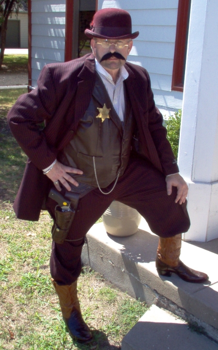 Here is an example of our Old West Supreme Quality Men's Outfits shown here. We have Old West Town Sheriff Costumes too. Get Old West Lawmen Costumes, Old West Sheriff Costumes, Old West Marshal Costumes, Old West Deputy Costumes, Old West Quality Men's Suits , Old West Bowler Hats, Old West Theatrical Costumes, Old West 1800's Attire, Old West Authentic Attire, Old West Authentic Hats, Old West Cowboy Hats in Stock.